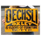 Oechsli Oxley Butte Montana Furniture Store Sign