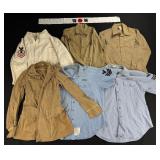 Collection of Navy Shirts and Japanese Headband