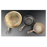 Collection of Lodge Cast Iron Skillets and Griddle