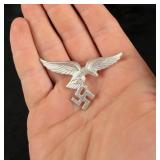 WW2 German Luftwaffe Droop Tail Visor Cap Insignia