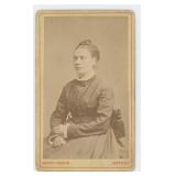 Blind Woman CDV Photo