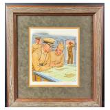 Edward Vebell WW2 Naval Strategy Painting