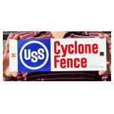 Cyclone Fence Oakland California Porcelain Sign