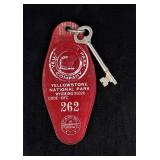 Yellowstone Park Co Room Key Fob and Skeleton Key