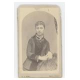 Mixed Race Girl CDV Photo