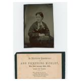 Identified Post Mortem Tintype Photo