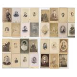 Collection of Antique CDV Photo Portraits