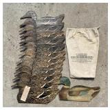Johnsons Folding Fiber Board Duck Decoy Bodies