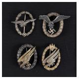 Collection of WW2 Luftwaffe Badges