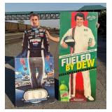 Nascar Driver Soda Advertising Cardboard Cutouts