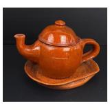 Jugtown North Carolina Redware Teapot