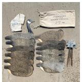 Group of Johnsons Folding Goose Decoy