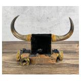 Montana Ranch Made Steer Horn Hat Rack
