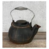Antique Cast Iron Tea Kettle