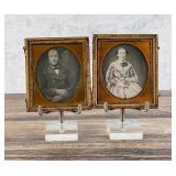 Antique Daguerreotype Photos Married Couple