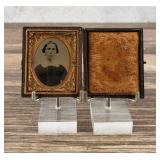 Antique Ruby Ambrotype Photo of a Woman