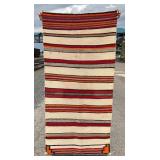 Navajo Indian Double Saddle Blanket Rug