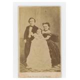 Tom Thumb Wife and Child Circus Midget CDV Photo