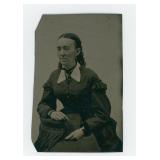 Antique Post Mortem Woman Tintype Photo