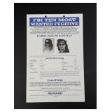 FBI Ten Most Wanted Harry Joseph Bowman Poster