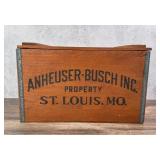 Anheuser Busch Wooden Beer Crate