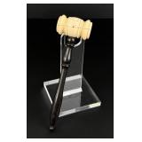 Sailor Made Ebony Whale Tooth Scrimshaw Gavel