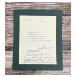 Signed Harry Truman Smokejumper Montana Document