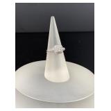 14K White Gold Diamond Ring