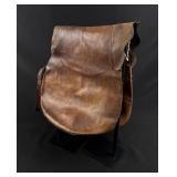 Antique Montana Ranch Leather Cowboy Saddle Bags