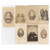 Collection of Antique CDV Photo Quaker Portraits