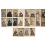 Collection of Antique CDV Photo Mourning Portraits