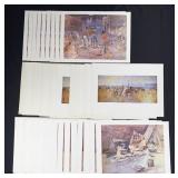 Large Group of Charles M Russell Montana Prints