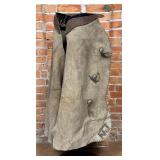 Antique Montana Leather Batwing Cowboy Chaps