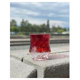 1898 Omaha Exposition Ruby Flash Toothpick Holder