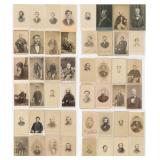 Collection of Antique CDV Photo Portraits