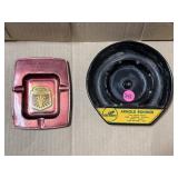 Advertising Ashtrays- Ford/Virgl Implement, Wahoo,