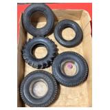 Firestone Rubber Tire Ashtrays - some no inserts
