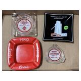 Advertising Ashtrays- Wahoo, Ne., Skelly, Coors,