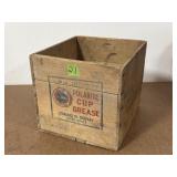 Standard Oil Co Polarine Cup Grease Wood Box