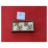 Navy Ship Anchor Pinback Badges w/Box