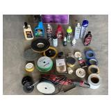 Bauer 115v Elec. Buffer w/Pads, Asst'd Wax, Tape