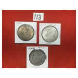 1921s, 1921? & 1921 Morgan Dollars