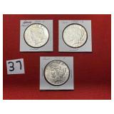 3) 1923s Peace Dollars