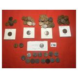 Wheat Head Pennies - 1913, 1919, 7) 1920's, 19)