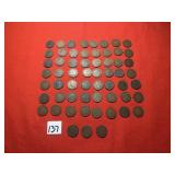 Indian Head Pennies - 2) 1900, 12) 1901, 8) 1902,8