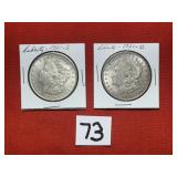 2) 1921 Morgan Dollars