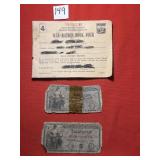 2) Five Cent Series Military Payment Certificates