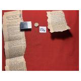 1890 World's Columbian Exposition Stick Pin, 1934