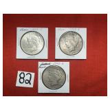 3) 1923 Peace Dollars