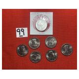 7) 1979 Susan B. Anthony Dollars